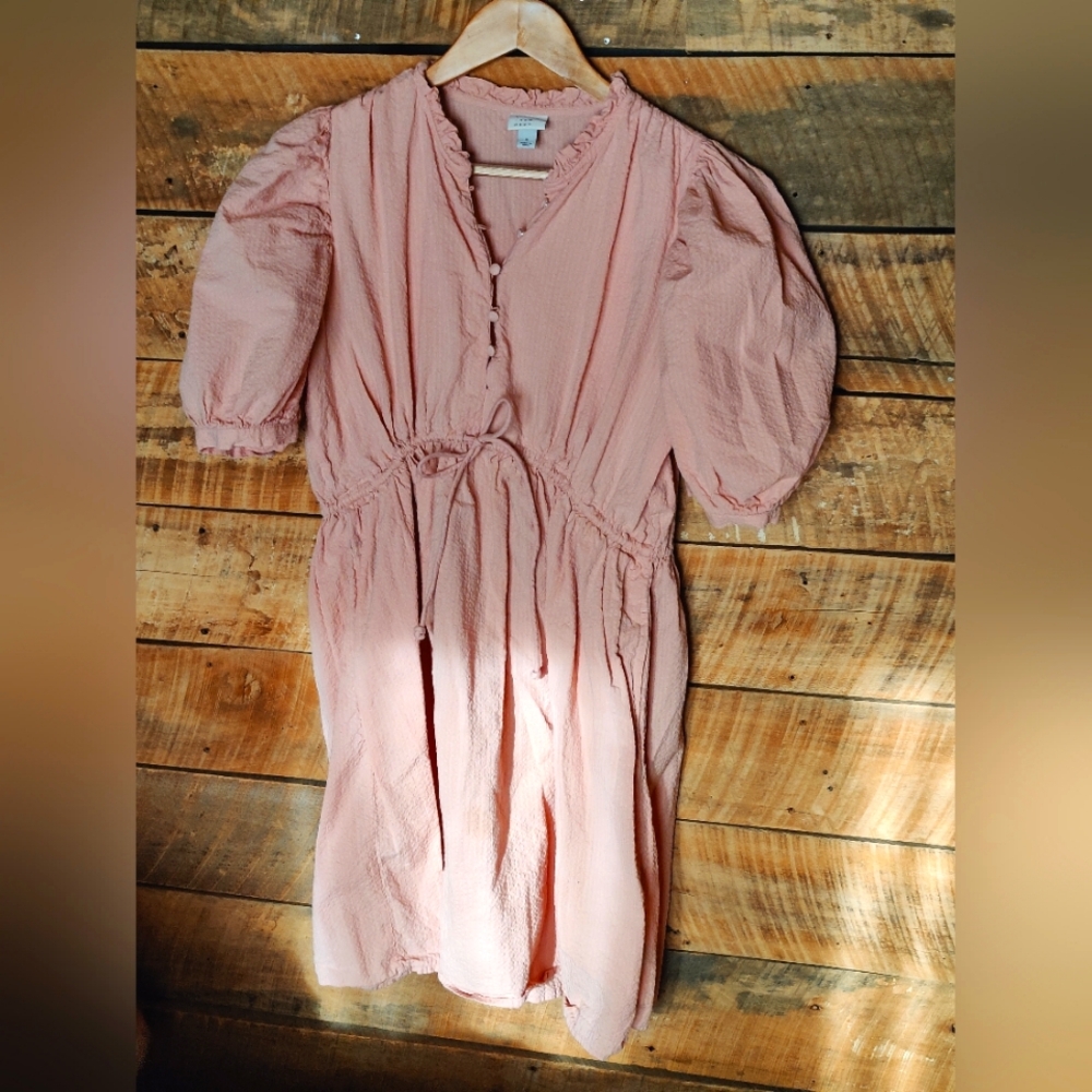 Blush Pink Cotton Dress